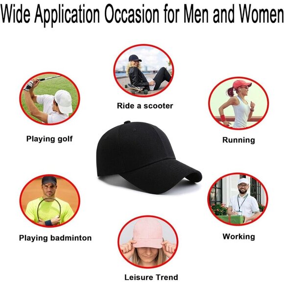 2 Packs Grey+grey Baseball Cap Golf Dad Hat For Men And Women